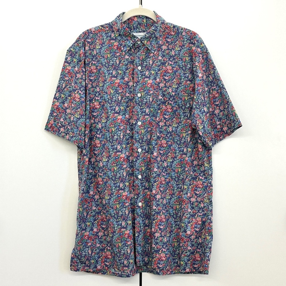 Maus & Hoffman Liberty Floral Print Cotton Poplin Shirt Sz M
